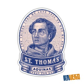 Custom Hand Made Saint Thomas Aquinas Quote Sticker | Saint Quote  | Religious  Sticker | SQ446