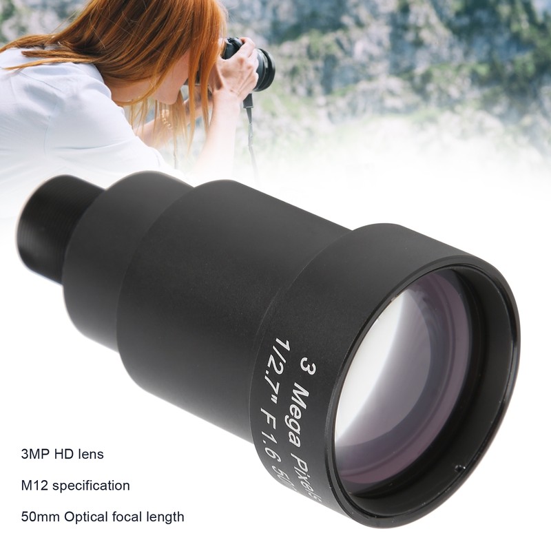 50mm Single Board Lens 3MP HD Wide Angle M12 Interface