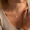 koperin Cross Necklace for Women-Dainty 925 Sterling Silver Cute Faith