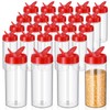 Zhehao 24 Pieces 16 oz Plastic Spice Containers Plastic Spice