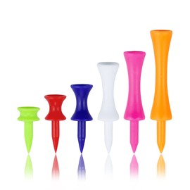 Zivisk Golf Tees Plastic Pack of 120 Size Mix 25 mm, 32 mm, 38 mm, 51 mm, 57 mm, 70 mm