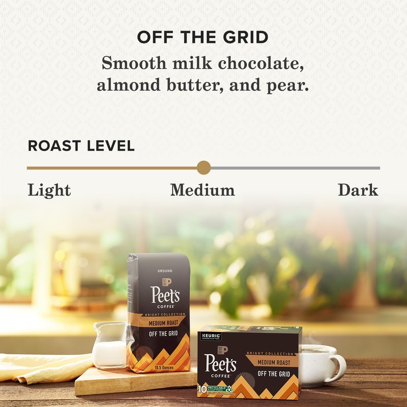 Peet's Coffee, Medium Roast K-Cup Coffee Pods for Keurig Coffee