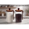 31oz Airtight Coffee Canister with Scoop, Glass Coffee Container for