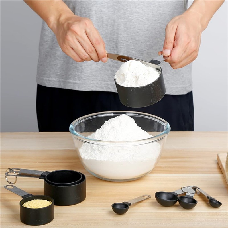 8 Pcs Kitchen Measuring Spoon Baking Nesting Measuring Cups Measuring