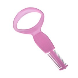 Housoutil Multi-purpose Mascara Applicator Guard Tool with Eyelash Eyebrow Comb Durable Plastic Random Color for Effortless Eyelash Grooming and Mascara Application
