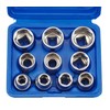 'Box Nuts Hexagonal 1/2 Socket Set Metric/Sae Inch Set 10