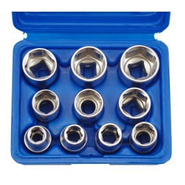 'Box Nuts Hexagonal 1/2 Socket Set Metric/Sae Inch Set 10 Pieces Tool