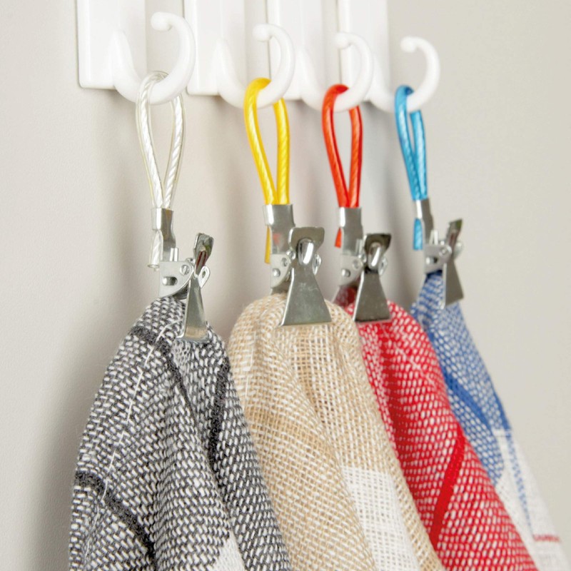 Bestlivings Towel Clips in Colourful Pack of 4 Helpful in