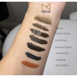 Mellie Microblading Pigment – 10 ml/.35fl.oz | Medical Grade | No Mixing | Long Lasting for Professionals Permanent Make Up Supplies (Jet Black)