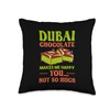 Dubai Chocolate Throw Pillow