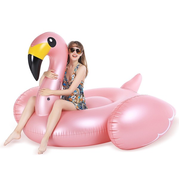 Jasonwell Giant Inflatable Flamingo Pool Float with Fast Valves Summer Beach Swimming Pool Floatie Lounge Floating Raft Party Decorations Toys for Adults Kids XXX-Large