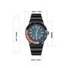 Men Chronograph Watch Rotatable Bezel Self Winding Automatic Movement Waterproof