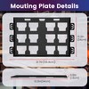 Mounting Plate Compatible with Milwaukee Packout Toolboxes, Space Saving Wall