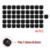 Motorcycle Bolt Covers Head Bolt Toppers Caps Black Kit for