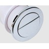 Housler® Chrome Pneumatic Toilet Cistern Tank Dual Push Button