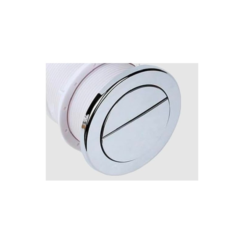 Housler® Chrome Pneumatic Toilet Cistern Tank Dual Push Button