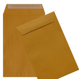 6X9 Catalog Envelopes - 28lb BROWN KRAFT - Peel to Seal - (6 x 9) - 500 PK