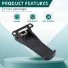 AUTOKAY 10pcs Belt Clip for Baofeng RETEVIS H-777 BF-666S, BF-777S,BF-888S