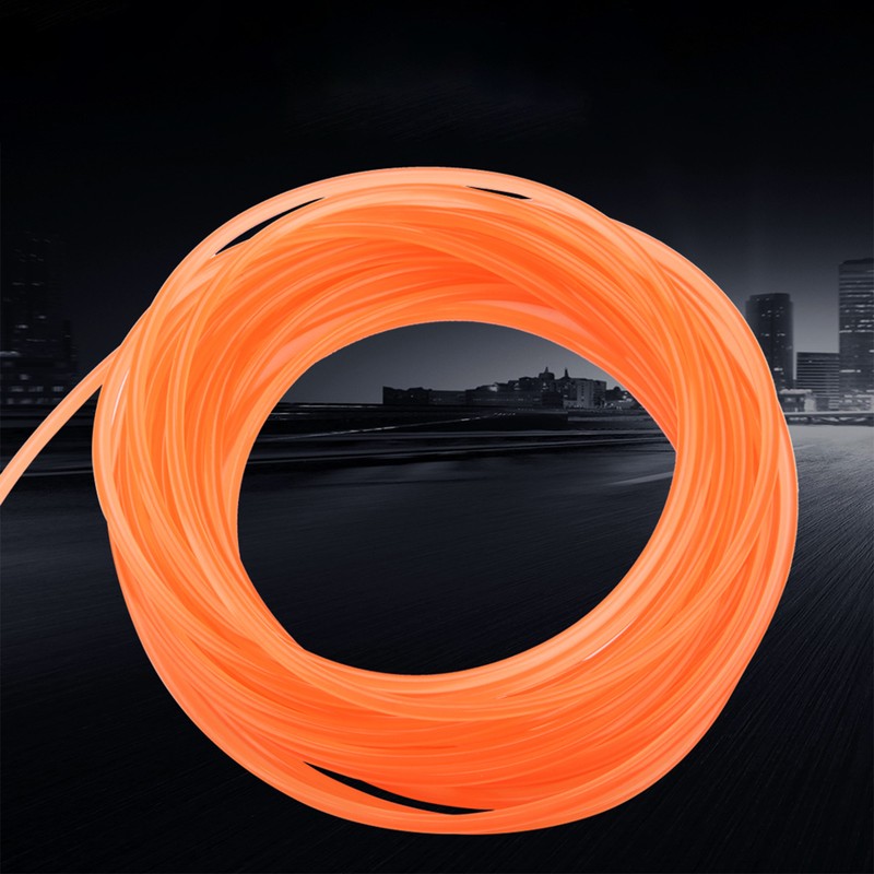 Orange Smooth PU Polyurethane Round Belt for Drive Transmission(5mm*10m)