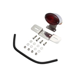 POSH 090040-90 Motorcycle Supplies Mini Cats Eye Tail Lamp SR400/SR500/Glass Trucker Big Boy ('10)/Bang Bang 200 ('07) Red