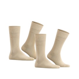 ESPRIT Men's Basic Easy Multipack M So Cotton Plain 2 Pairs Socks, Beige Cream 4011, 11.5-14