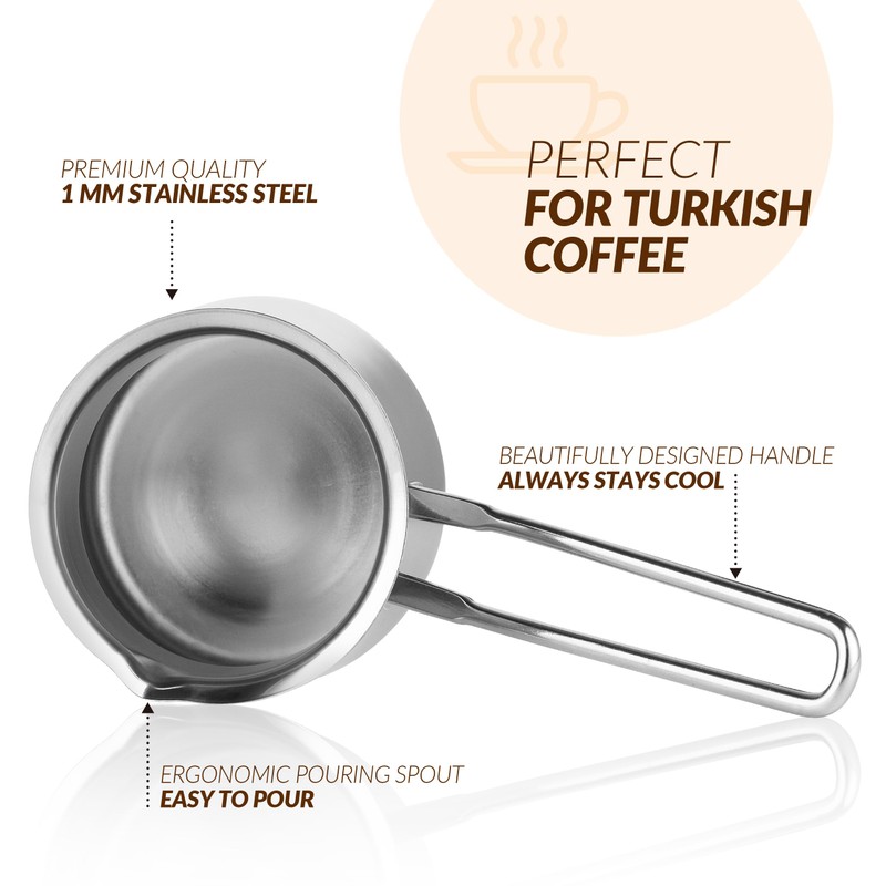Quality Turkish Coffee Pot - Turkish Coffee Maker, Chai Pot,
