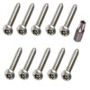 4.2mm x 25mm Button Head Security Screws Stainless Steel Sheet