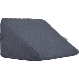 Memory Foam Respaldo Tipo Cuña para Adultos – Azul – Ideal para Ver TV, Leer, Trabajar o Cenar en la Cama o Sofá – 40 x 48 x 30 cm - Hecho de Espuma de Alta Densidad