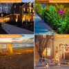 OxyLED Solar Outdoor Lights - 6 Pack Crystal Cracked Glass