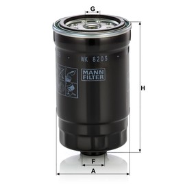 MANN-FILTER WK 8205 Fuel Filter for Cars and Transporters