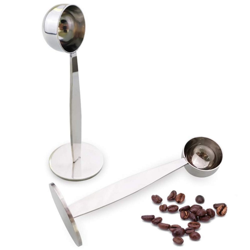 JINYONGXING 2 in 1 Stainless Steel Coffee Scoop Tamping Dual-Purpose