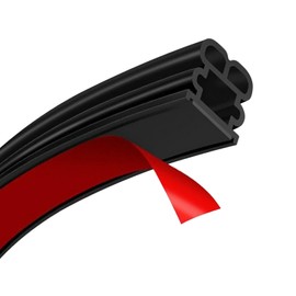 52.5Ft Car Door Seal Strip Rubber Weather Stripping Door Seal Universal Self Adhesive Rubber Seal Strip Soundproofing Weatherstrip for Car Door Trunk Hood