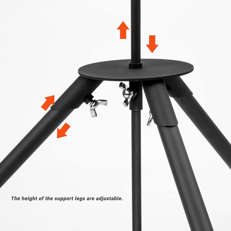 onlyfire Spit Rotisserie Outdoor Camp Grill with Support Legs for