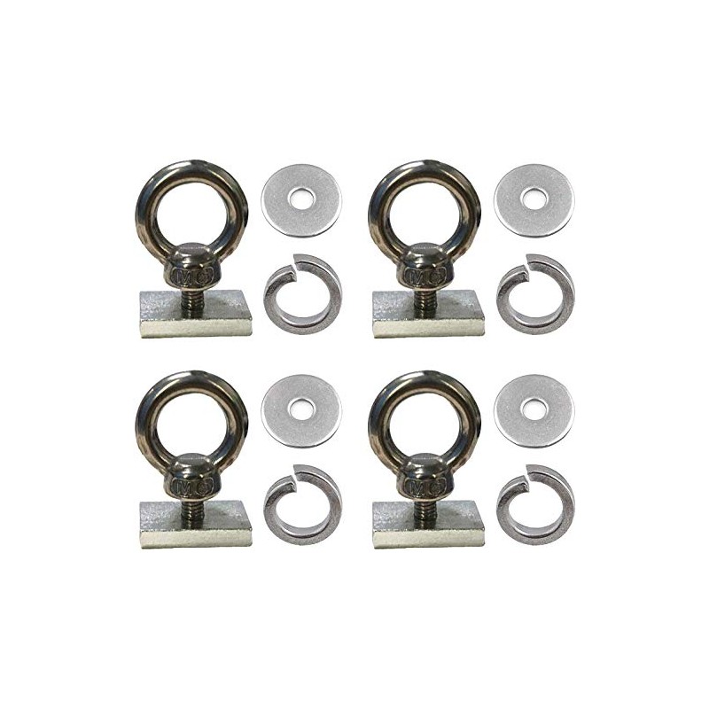 4 Pack - Heavy-Duty Stainless Steel Eye Bolt tie Down