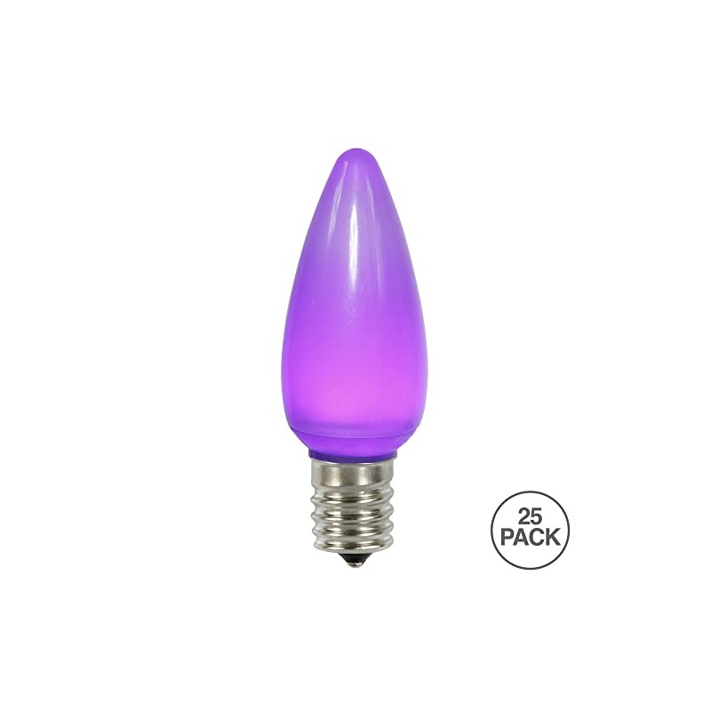 Vickerman C9 Ceramic LED Purple Bulb, Package of 25