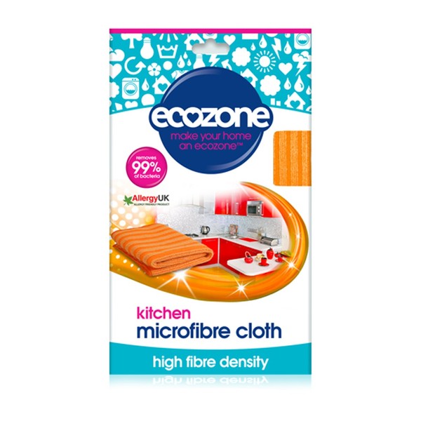 Ecozone Microfibre Kitchen Cleaning Cloth, Removes 99.9% of Bacteria, Cooking
