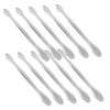 FUNOMOCYA Sturdy Metal Spatula 10PCS Measuring Spoon Set Double Spoon