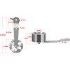 Manicar 8511 Billet Aluminum Roller Gas Pedal fits for 1949-1977