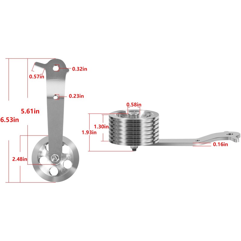 Manicar 8511 Billet Aluminum Roller Gas Pedal fits for 1949-1977