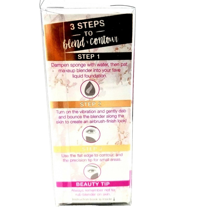 Conair True Glow Glam Vibrating Makeup Blender Sponge Standing Base