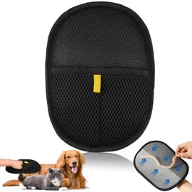 Vindobil Pet Hair Removal Gloves for Cats and Dogs, Reusable Electrostatic Grooming Glove for Pet Hair Remover on Furniture, Carpet Clothing 2 Pcs