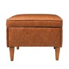 Creative Co-Op Atley Upholstered Modern Ottoman with Storage and Solid