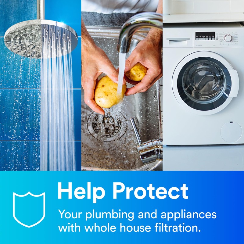 Filtrete Large Capacity Pleated Whole House Water Filter System 3WH-HDPL-F01