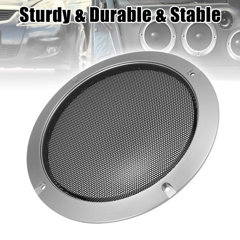 X AUTOHAUX Pack of 2 Car Speakers Grill Cover Round