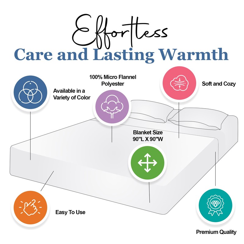 Shavel Home Products Micro Flannel King-Size All Seasons Lightweight Sheet