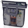 MEZOKUCEL Mesh Shower Bag Foldable Waterproof Multifunctional Hanging Bag for