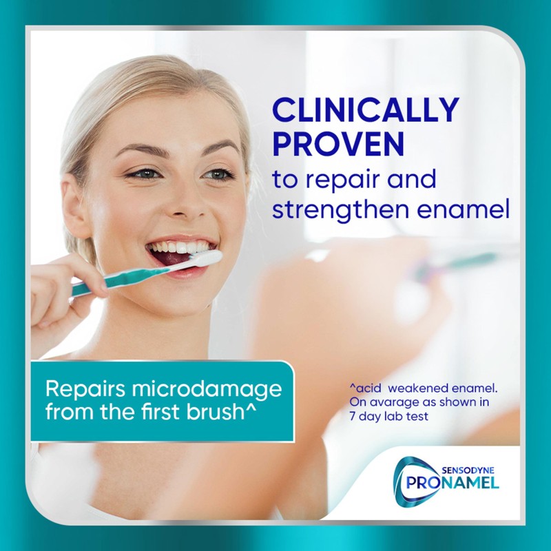Sensodyne Pronamel Clinical Enamel Strength Toothpaste, Deep Clean, 2.3 oz