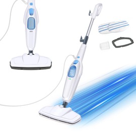 Hot Steam Mop Hand Held Cleaner Steamer Floor Cleaner Tile Cleaner Hard Wood Floor Cleaner, 1500W Electric Cleaner MultiPurpose Handheld Steam Cleaner with 2 Washable Microfiber Pads, 5m Power Cord