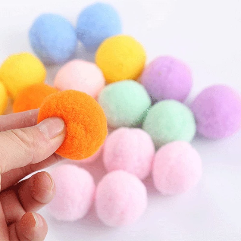 Cat Pom Ball 3CM 20 PCS Indoor Cat Toy Kitten