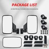OFIG UTV Side Mirrors And UTV Center Mirror for 1.6"